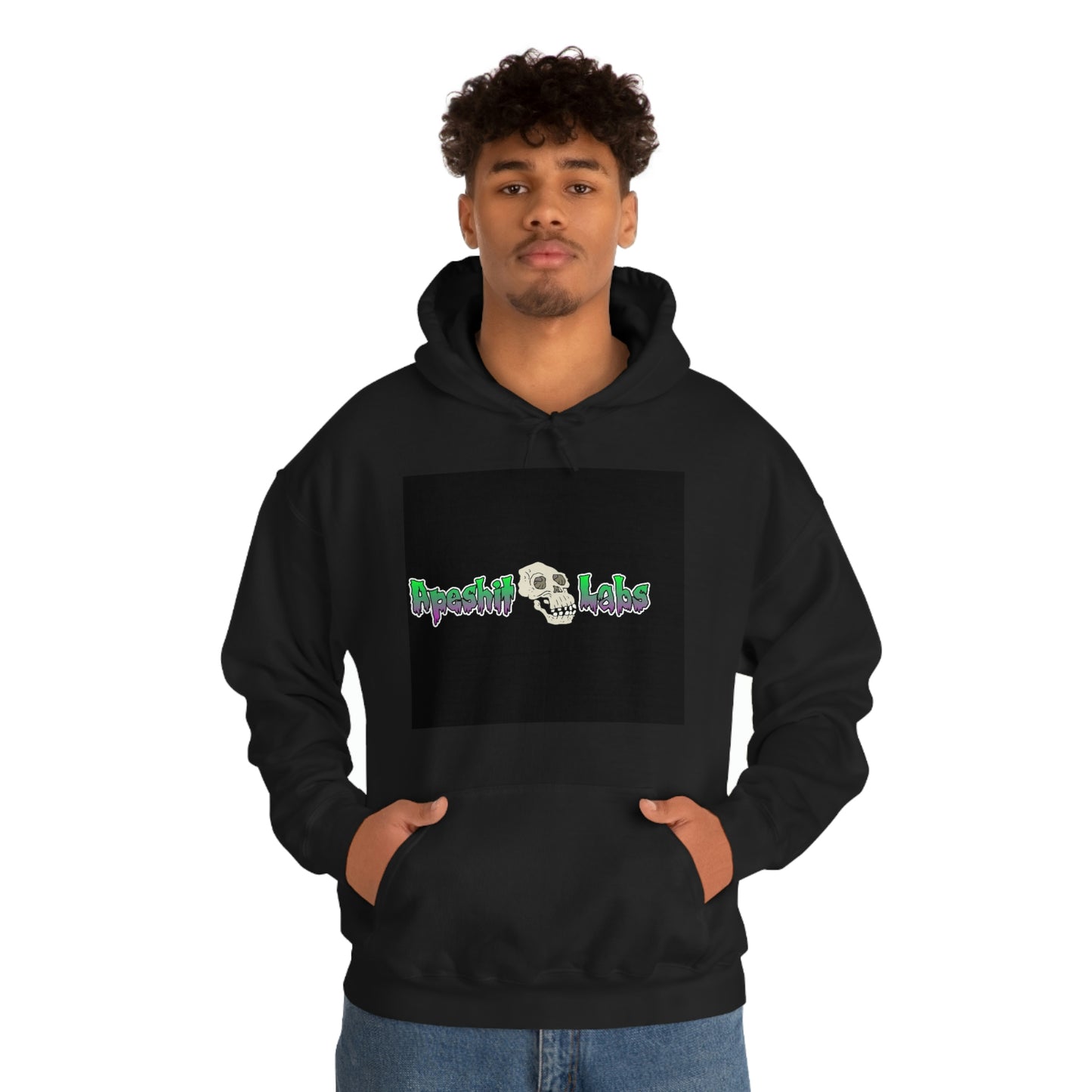 Apeshitlabs Black Unisex Heavy Blend™ Hooded Sweatshirt