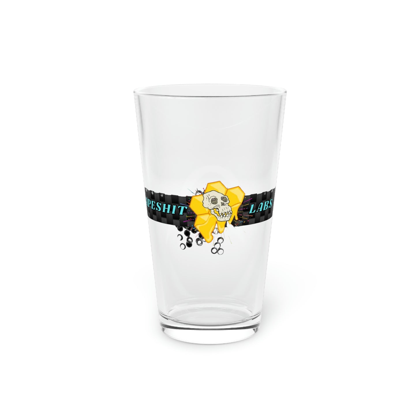 Apeshitlabs Pint Glass, 16oz