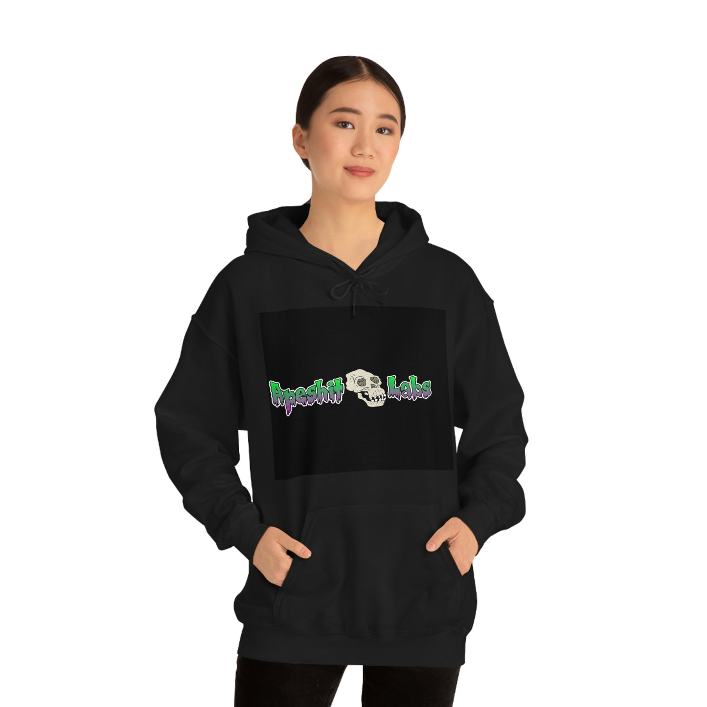 Apeshitlabs Black Unisex Heavy Blend™ Hooded Sweatshirt