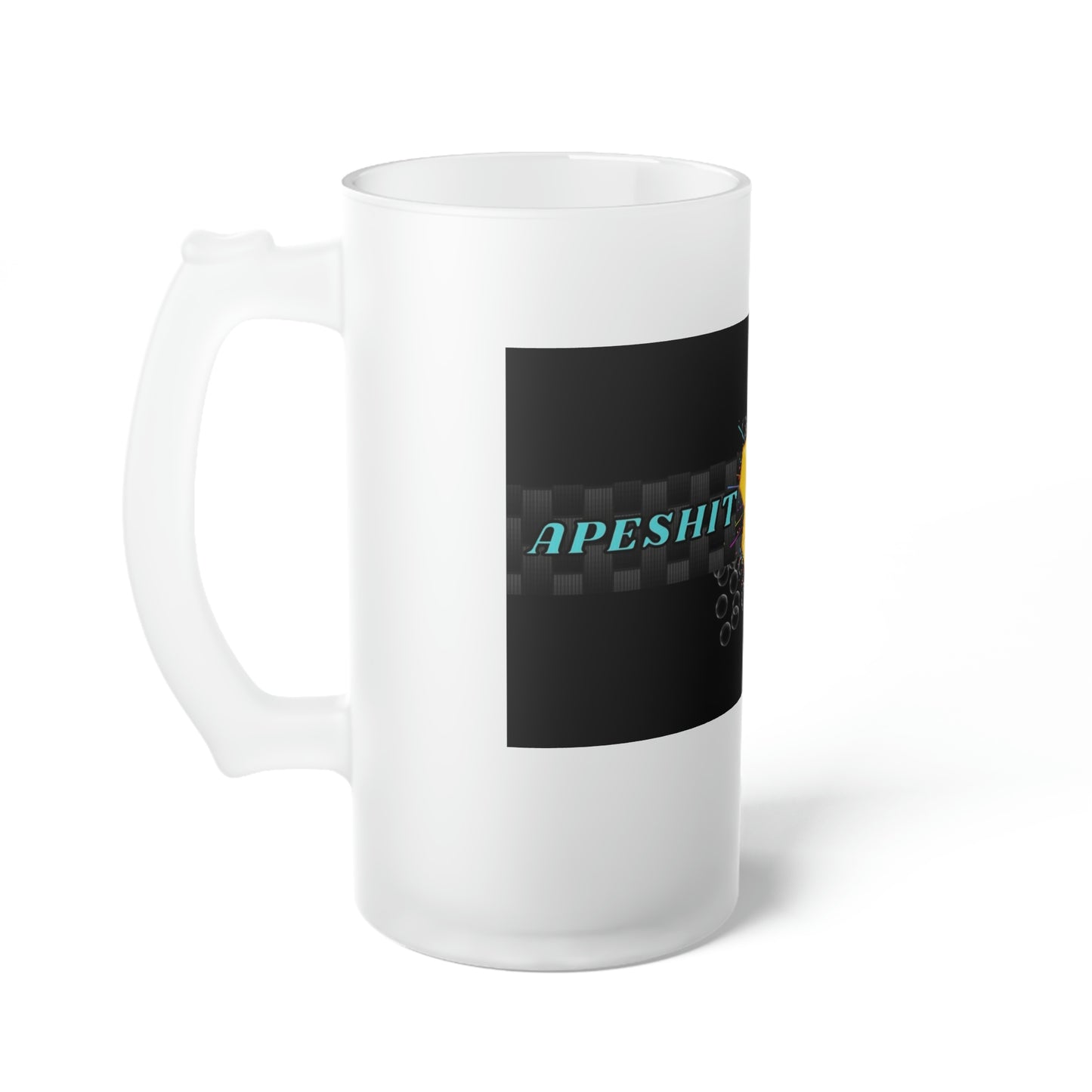 Apeshitlabs Frosted Glass Beer Mug