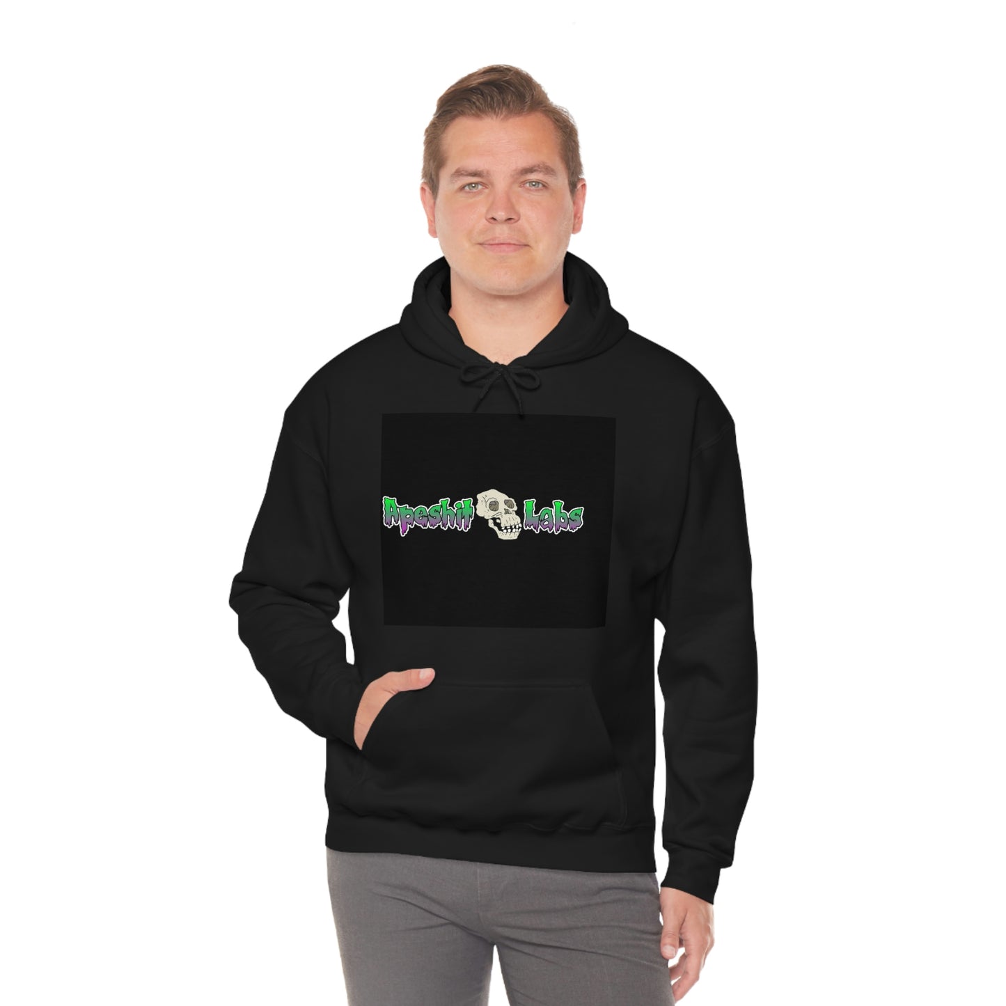 Apeshitlabs Black Unisex Heavy Blend™ Hooded Sweatshirt